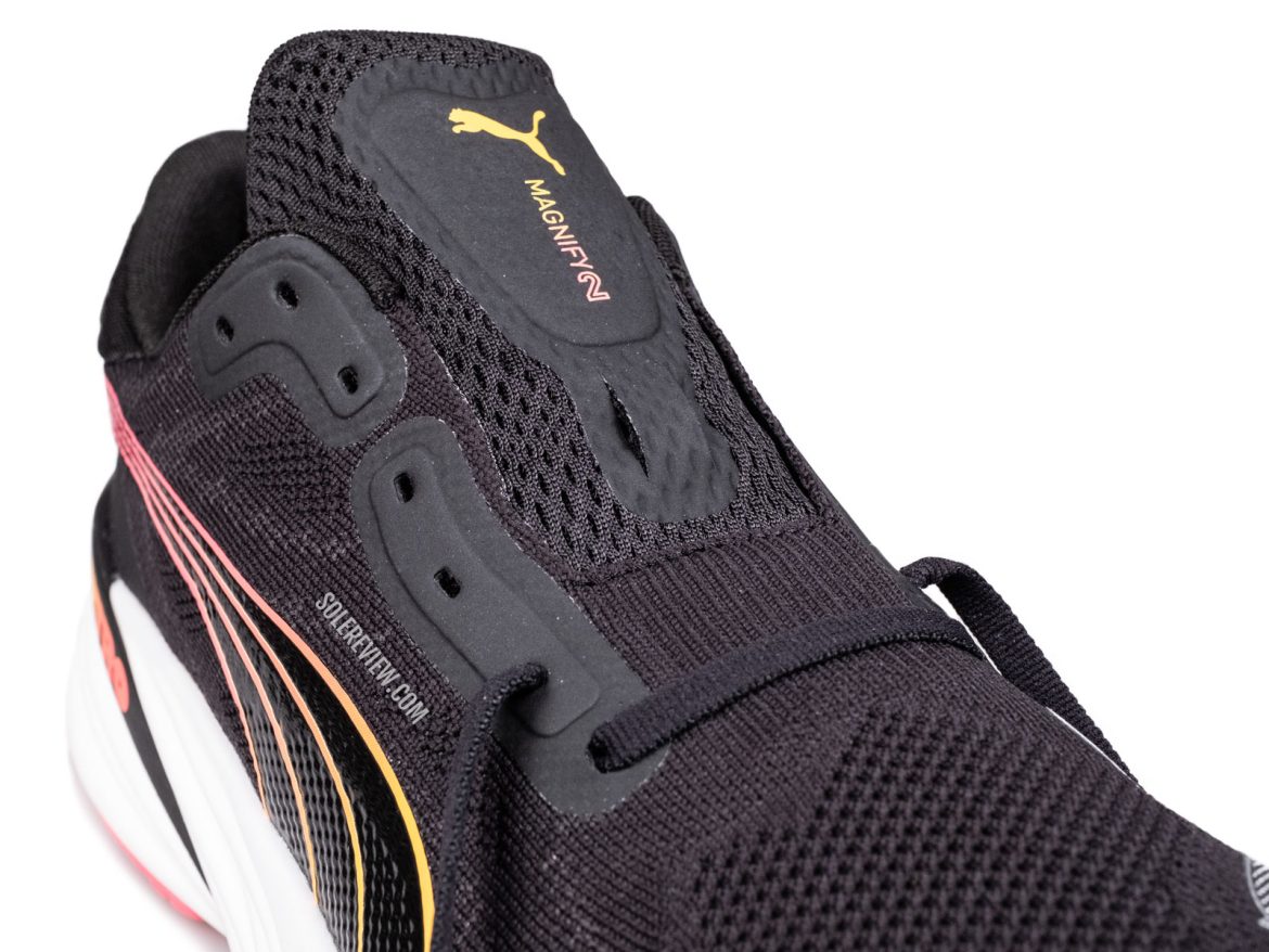 The tongue of the Puma Magnify Nitro 2.