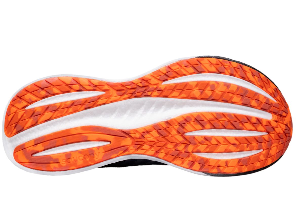 The outsole of the Saucony Triumph 22.