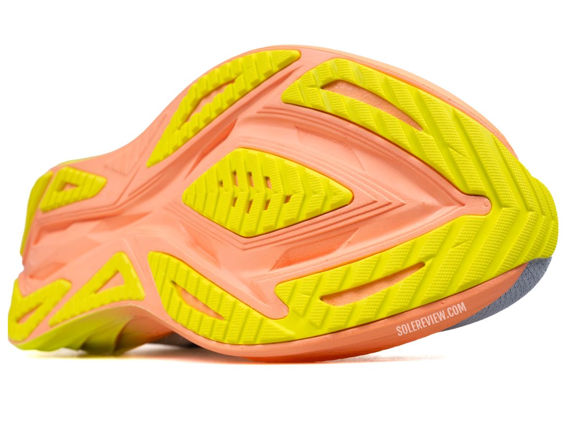 The forefoot outsole of the Asics Superblast 2.
