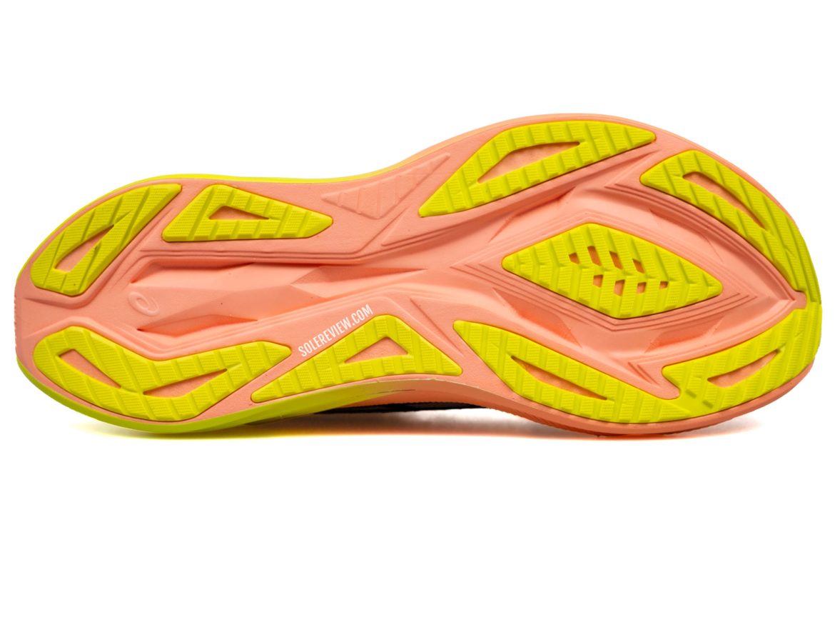 The outsole of the Asics Superblast 2.