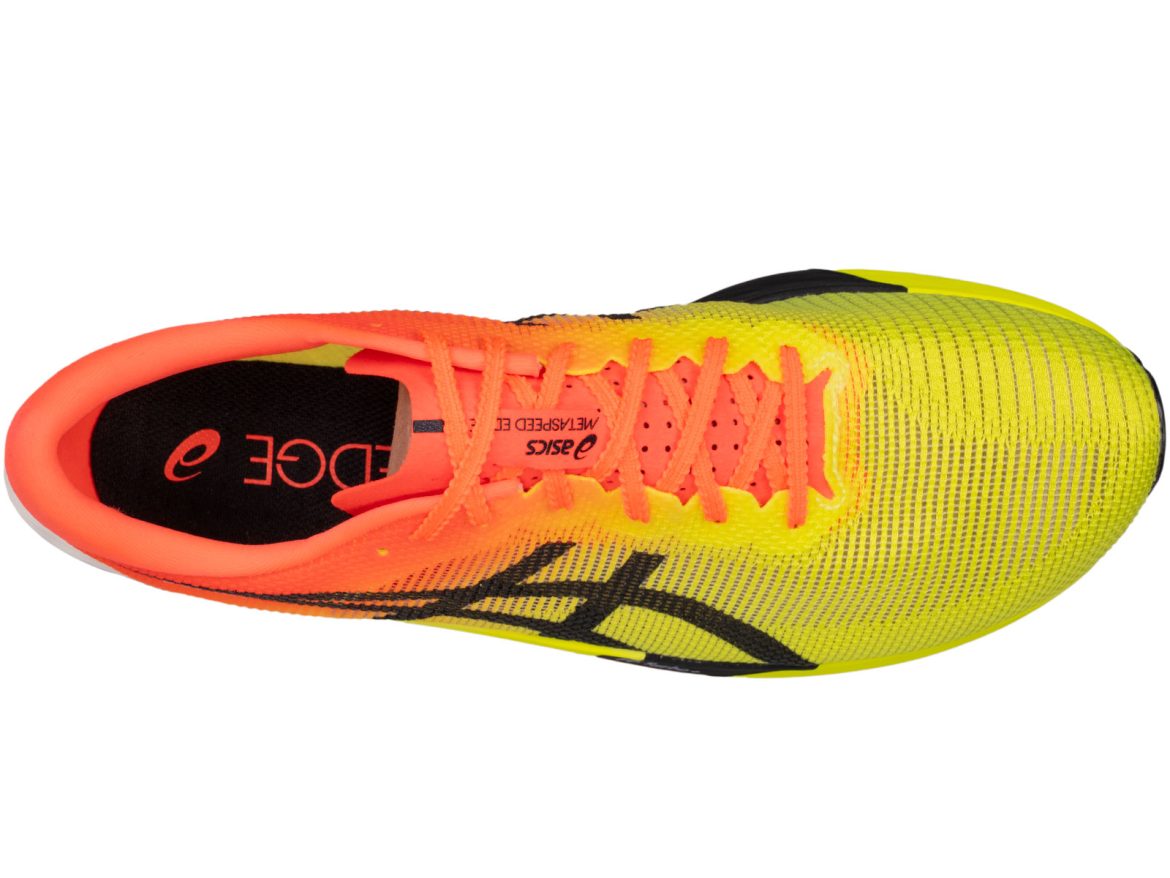 The top view of the Asics Metaspeed Edge Paris.