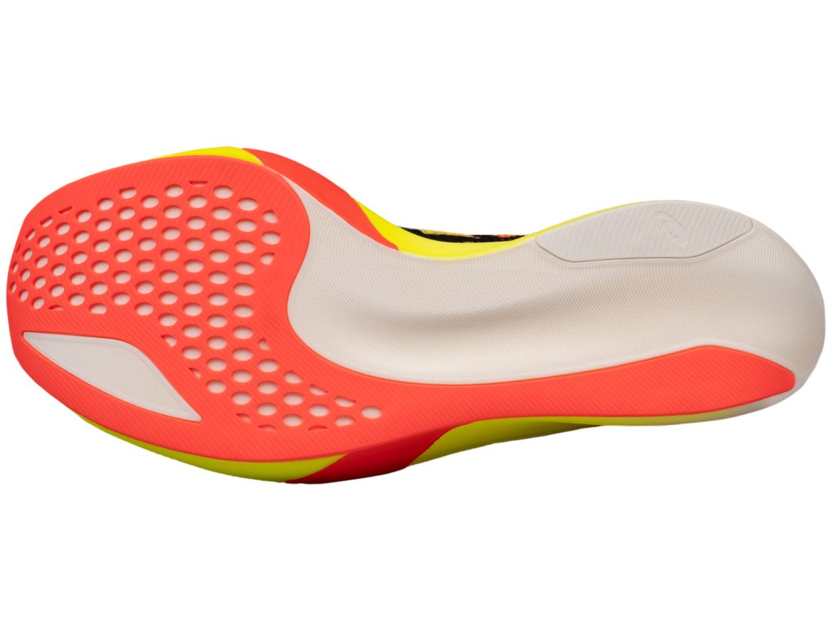 The outsole of the Asics Metaspeed Sky Paris.