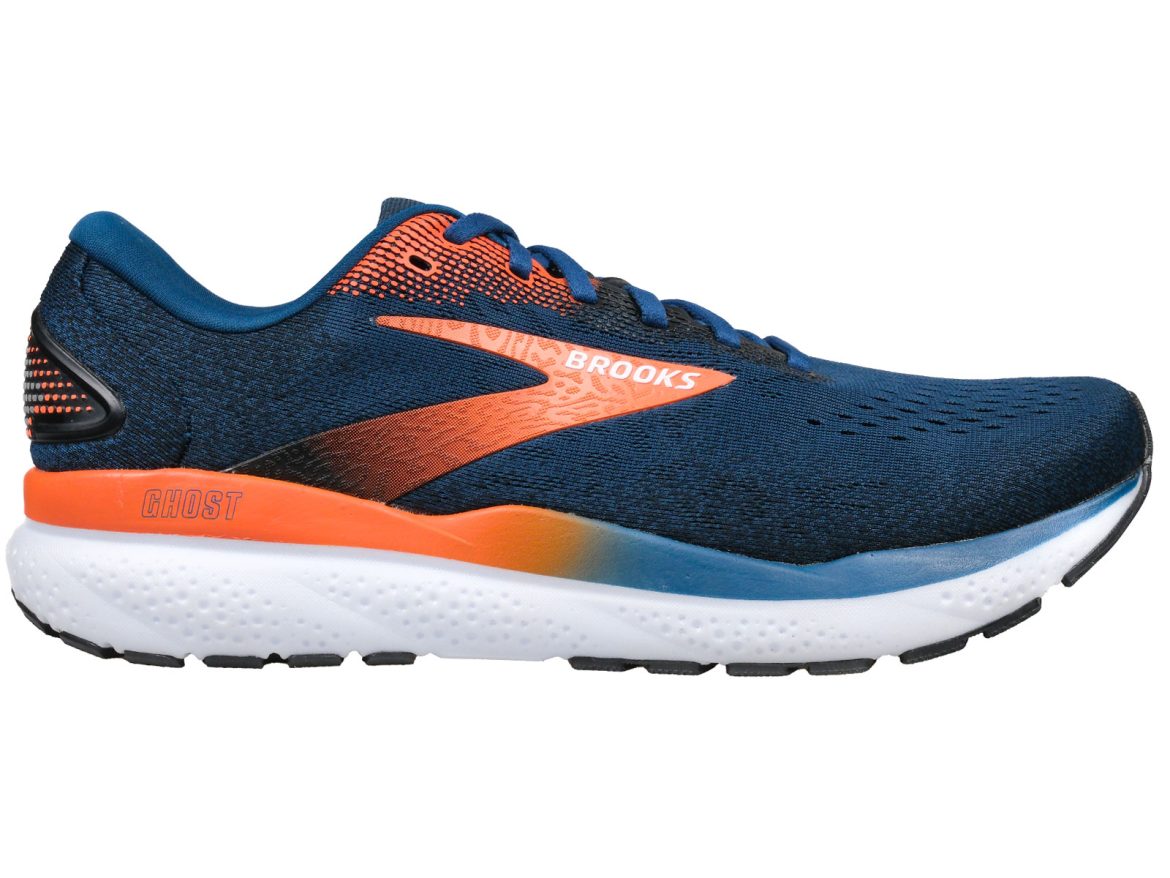 The side view of the Brooks Ghost 16.