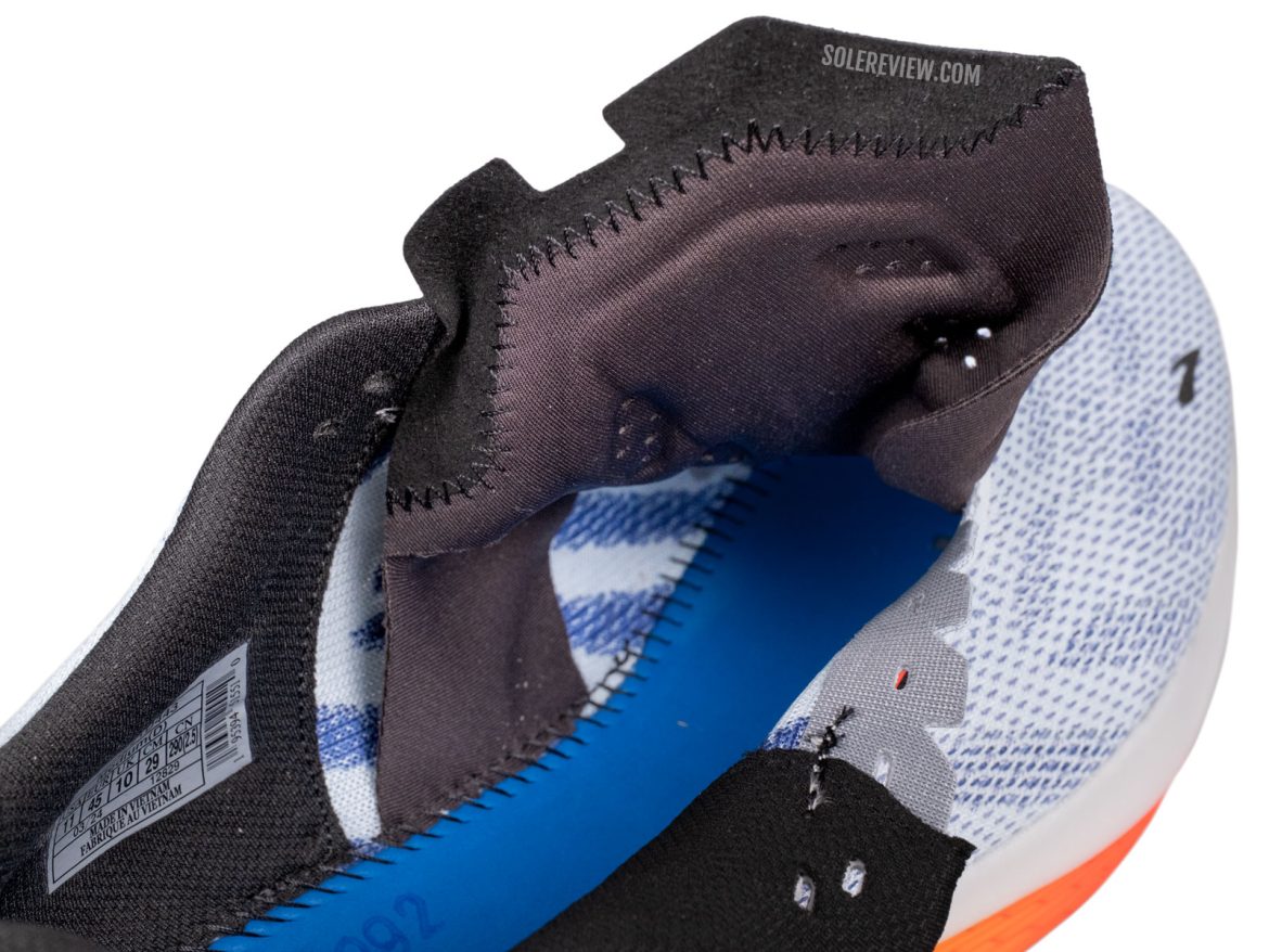 The half gusset sleeve of the Brooks Hyperion 2.