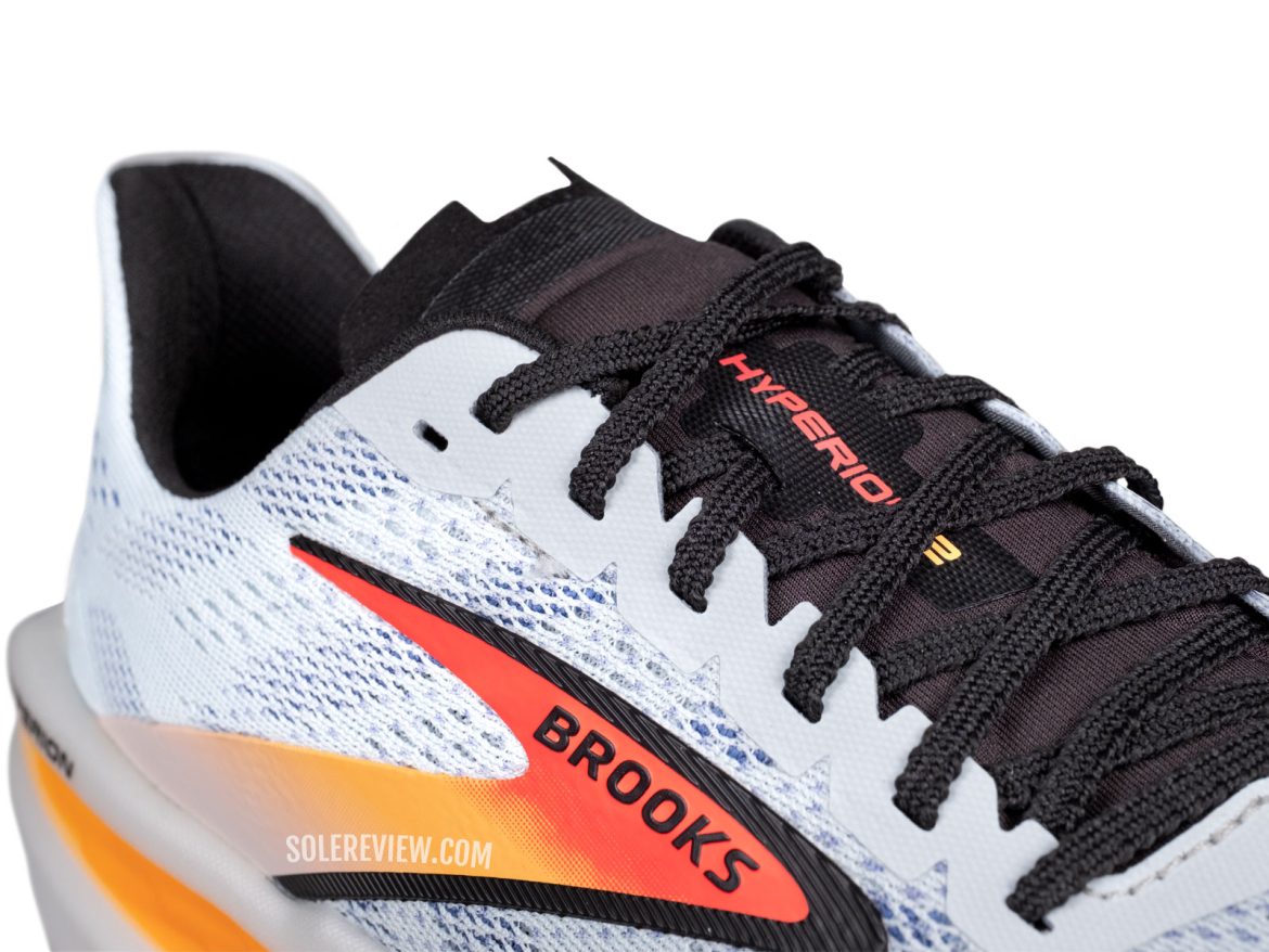 The lacing of the Brooks Hyperion 2.