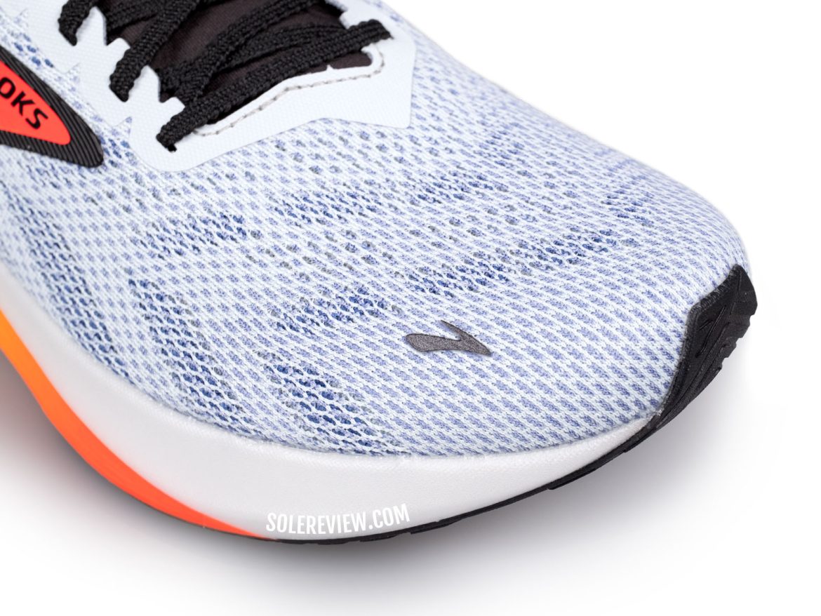 The toe box of the Brooks Hyperion 2.