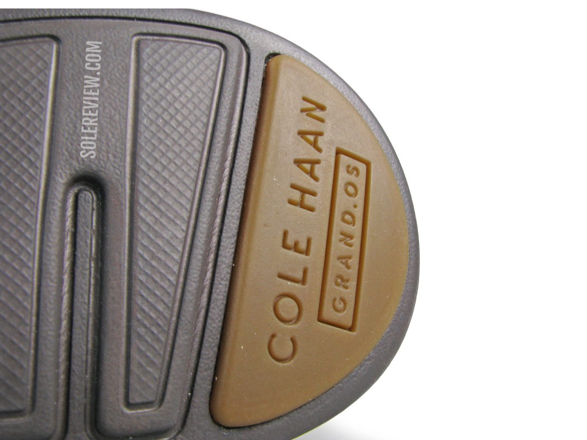 The rubber heel of the Cole Haan Originalgrand Wingtip.