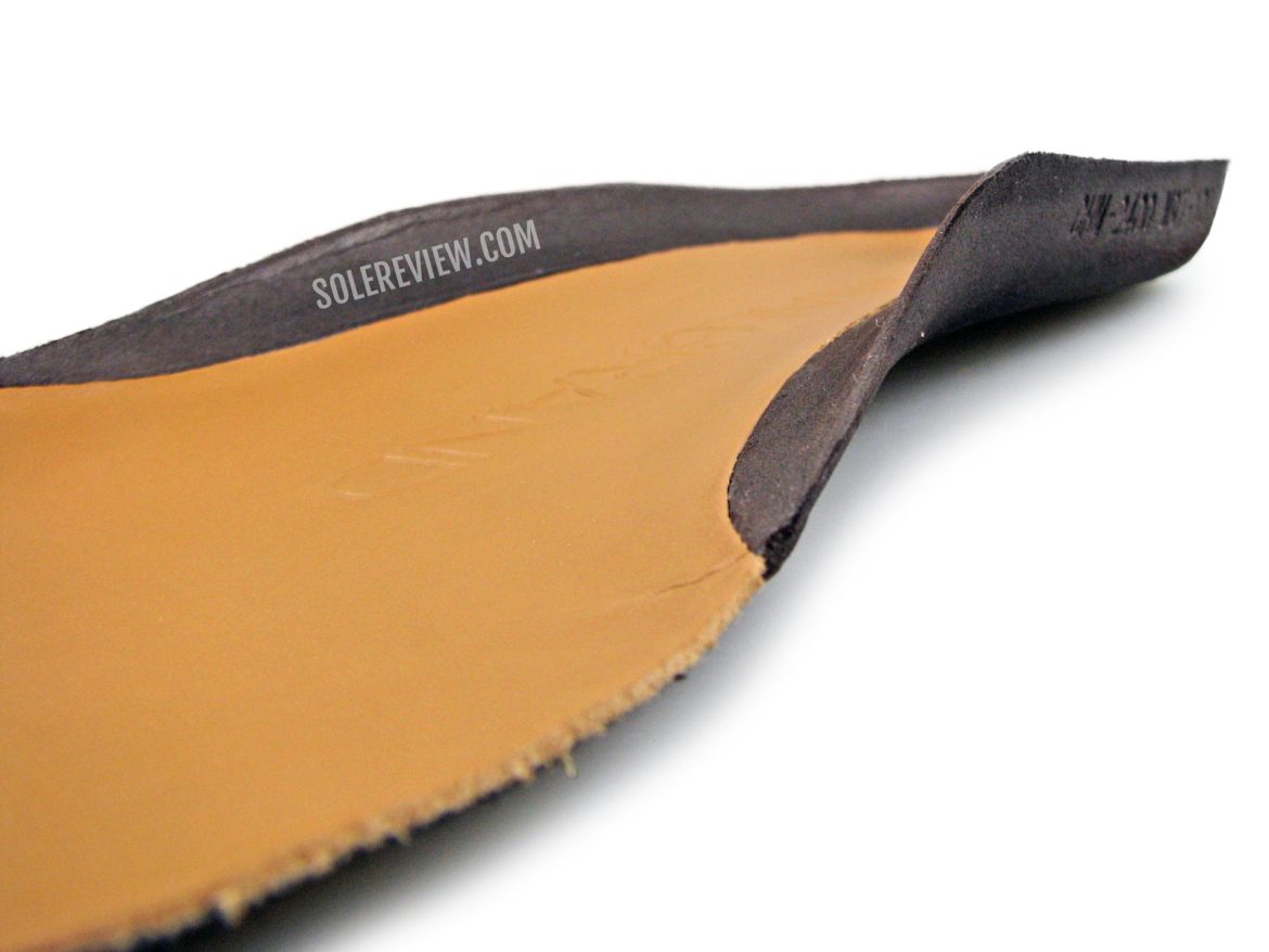 The leather insole of the Cole Haan Originalgrand Wingtip.