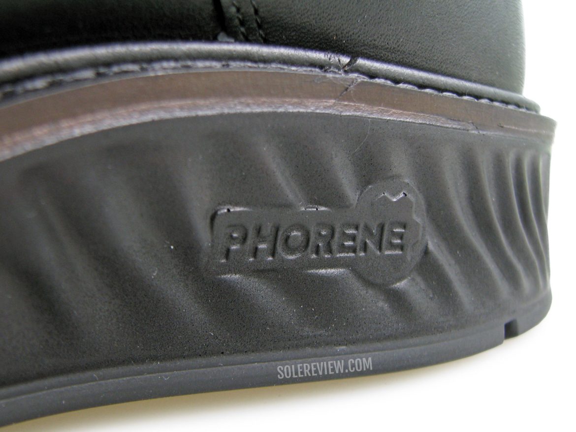 The Phorene midsole of the Ecco ST1 Hybrid.
