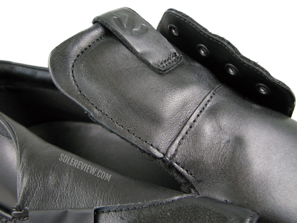 The tongue of the Ecco ST1 Hybrid.