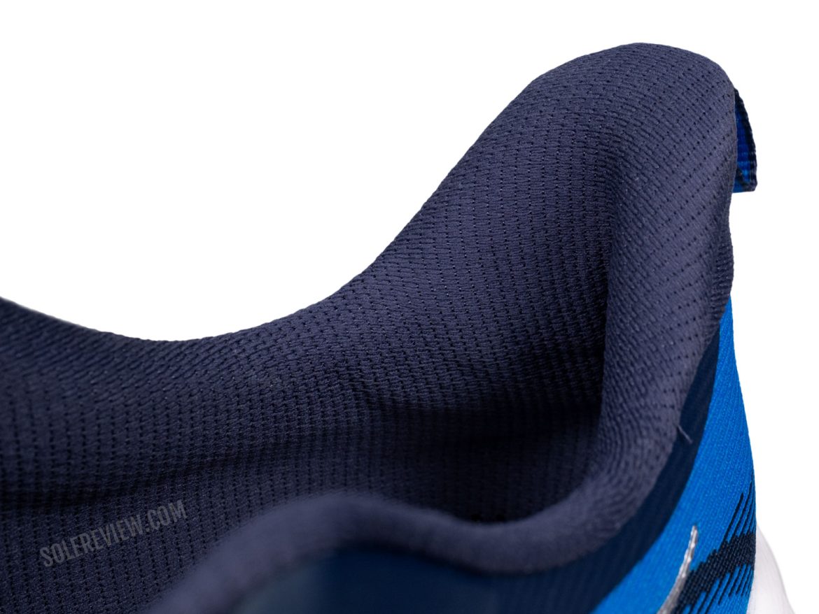 The heel collar of the Hoka Skyflow.