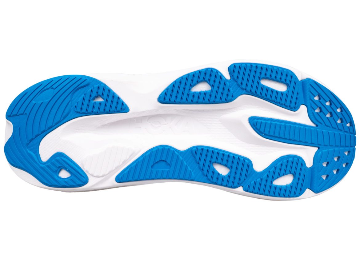 The outsole of the Hoka Skyflow.