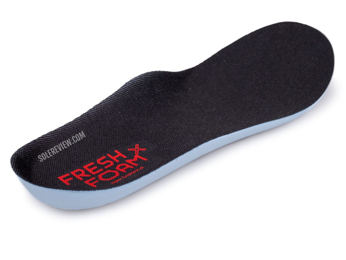 The footbed of the New Balance 860V14.