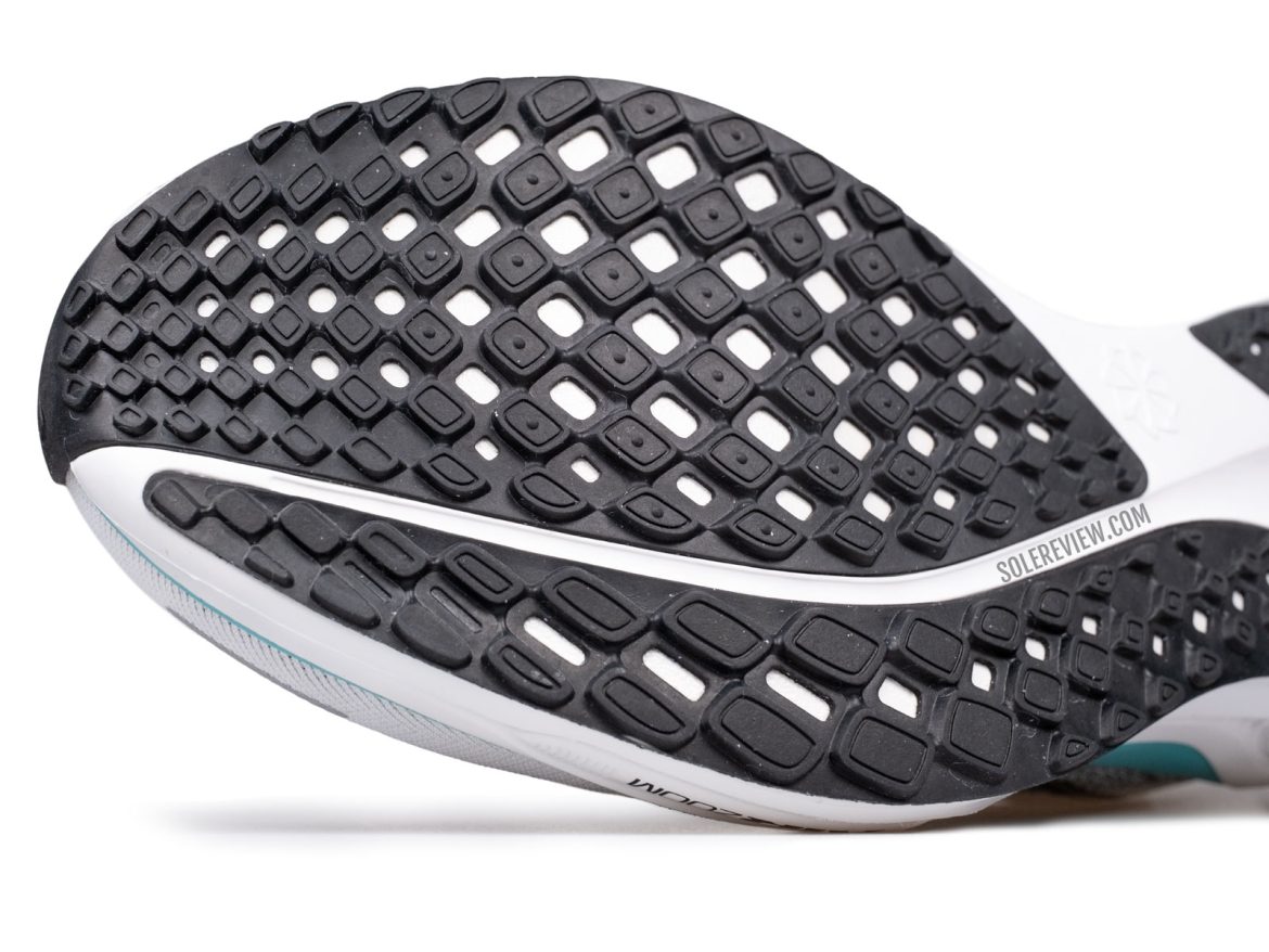 The forefoot outsole of the Nike Pegasus 41.