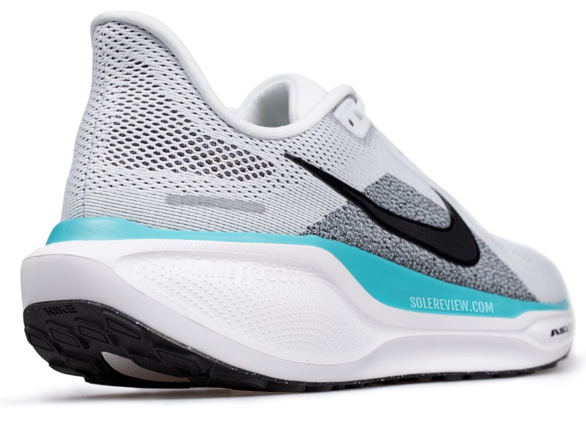 The React X midsole of the Nike Pegasus 41.