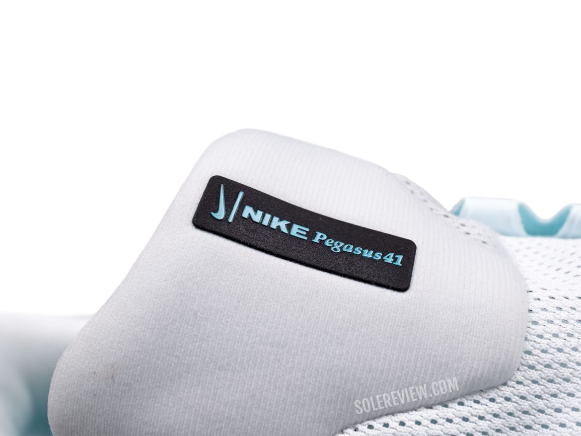 The tongue of the Nike Pegasus 41.