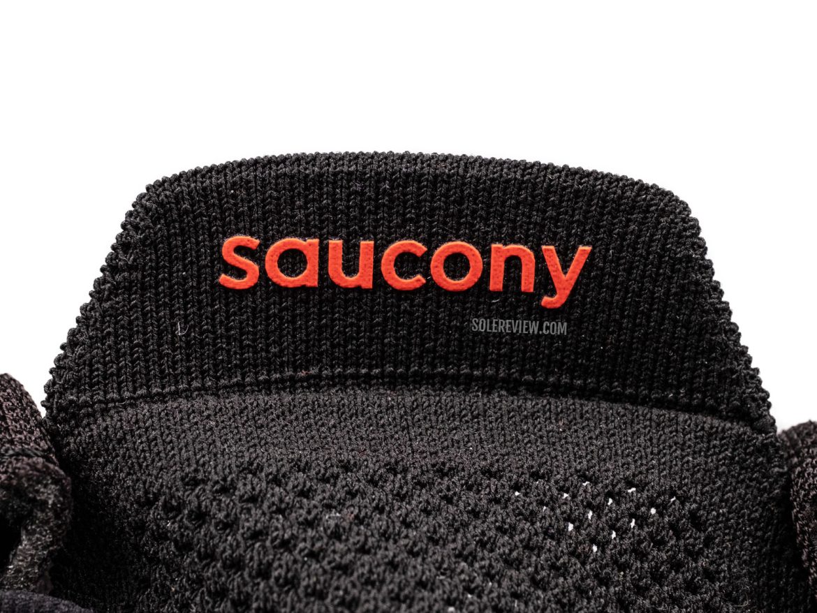 The tongue of the Saucony Endorphin Pro 4.