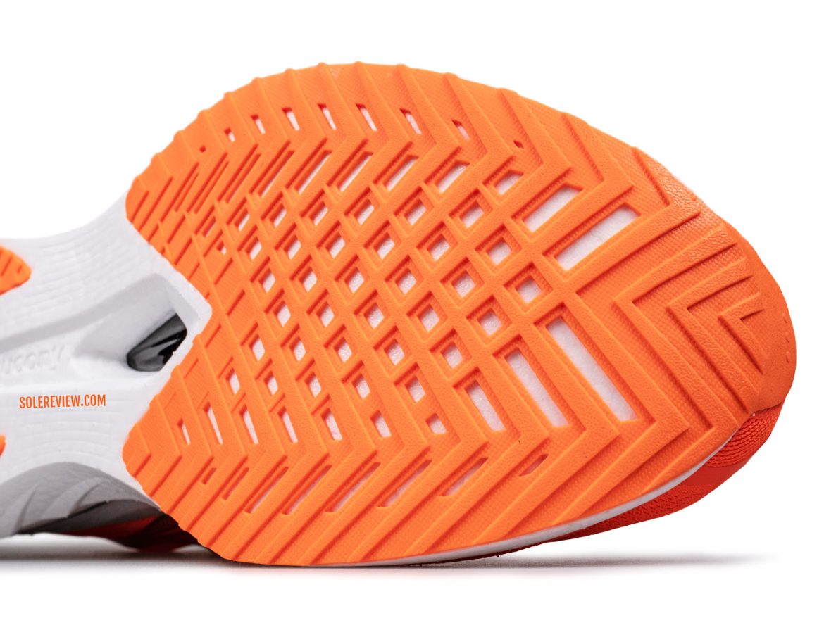 Saucony-Endorphin-Speed-4_forefoot_outsole The forefoot outsole of the Saucony Endorphin Speed 4.