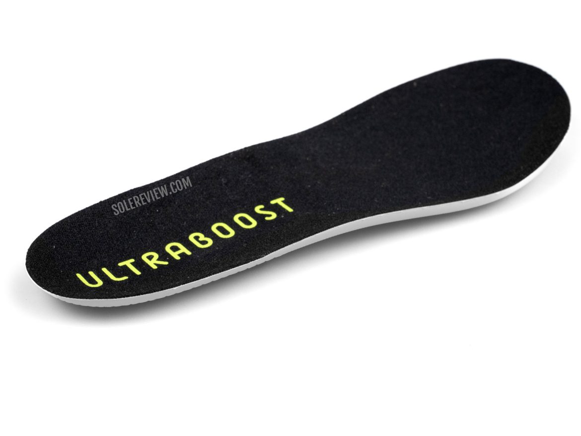 The footbed of the adidas Ultraboost 5X.