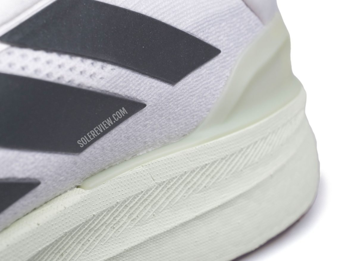 The plastic heel clip of the adidas Ultraboost 5X.