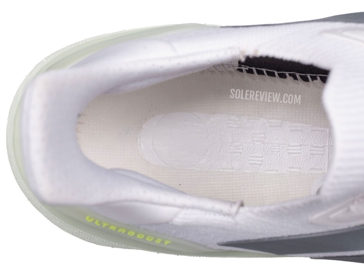 The lasting of the adidas Ultraboost 5X.