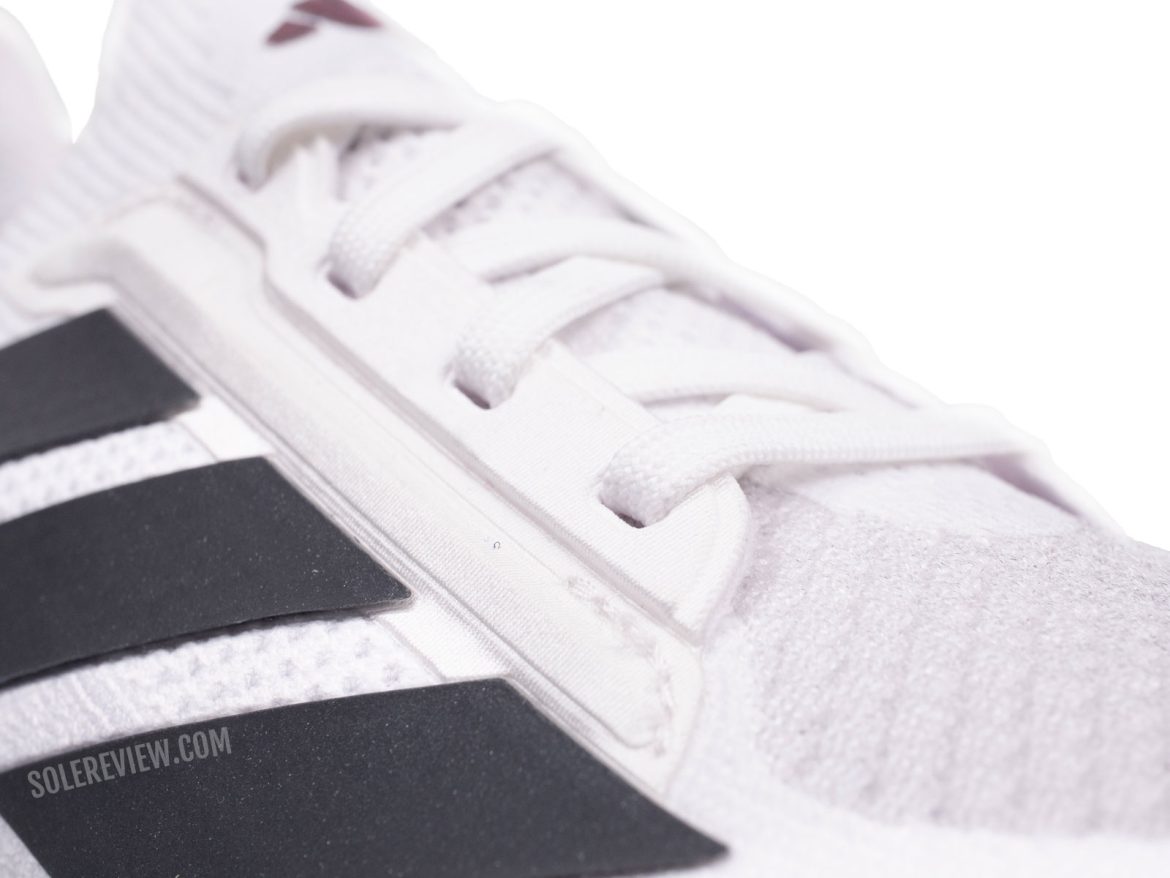 The lacing and midfoot panels of the adidas Ultraboost 5X.