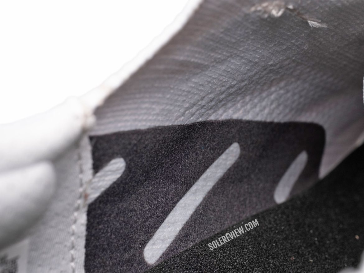 The reinforced midfoot of the adidas Ultraboost 5X.