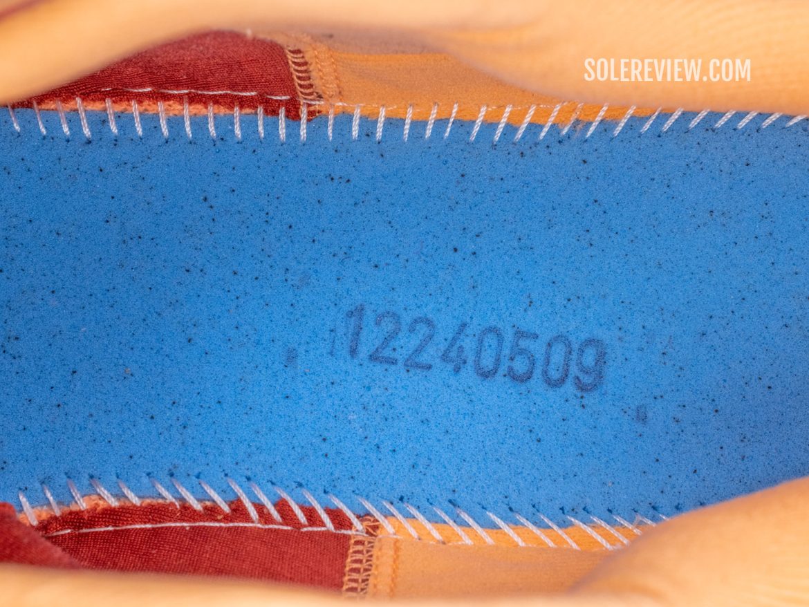 The Ortholite lasting of the Asics GT-2000 13.