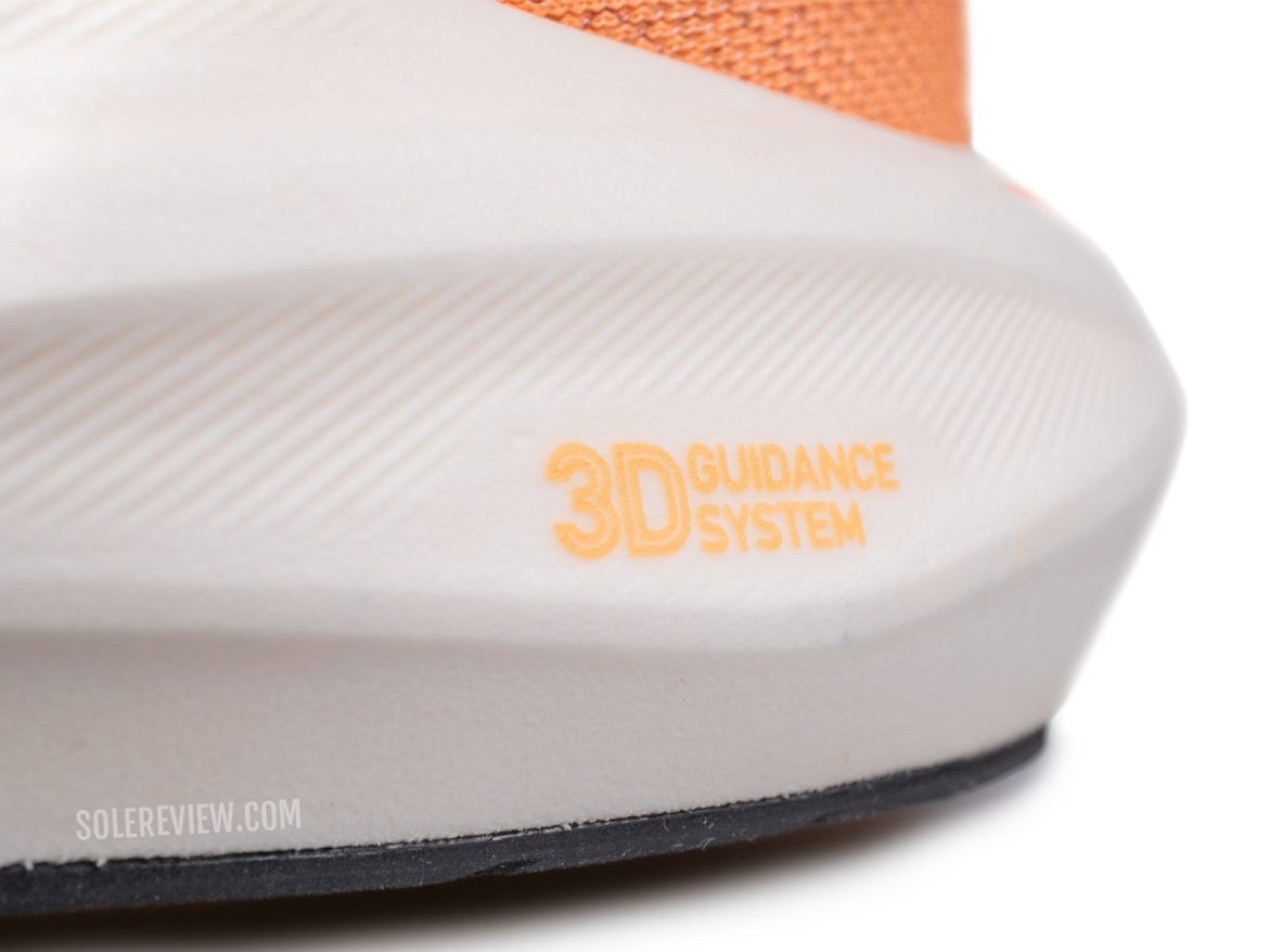 The 3D Guidance system of the Asics GT-2000 13.