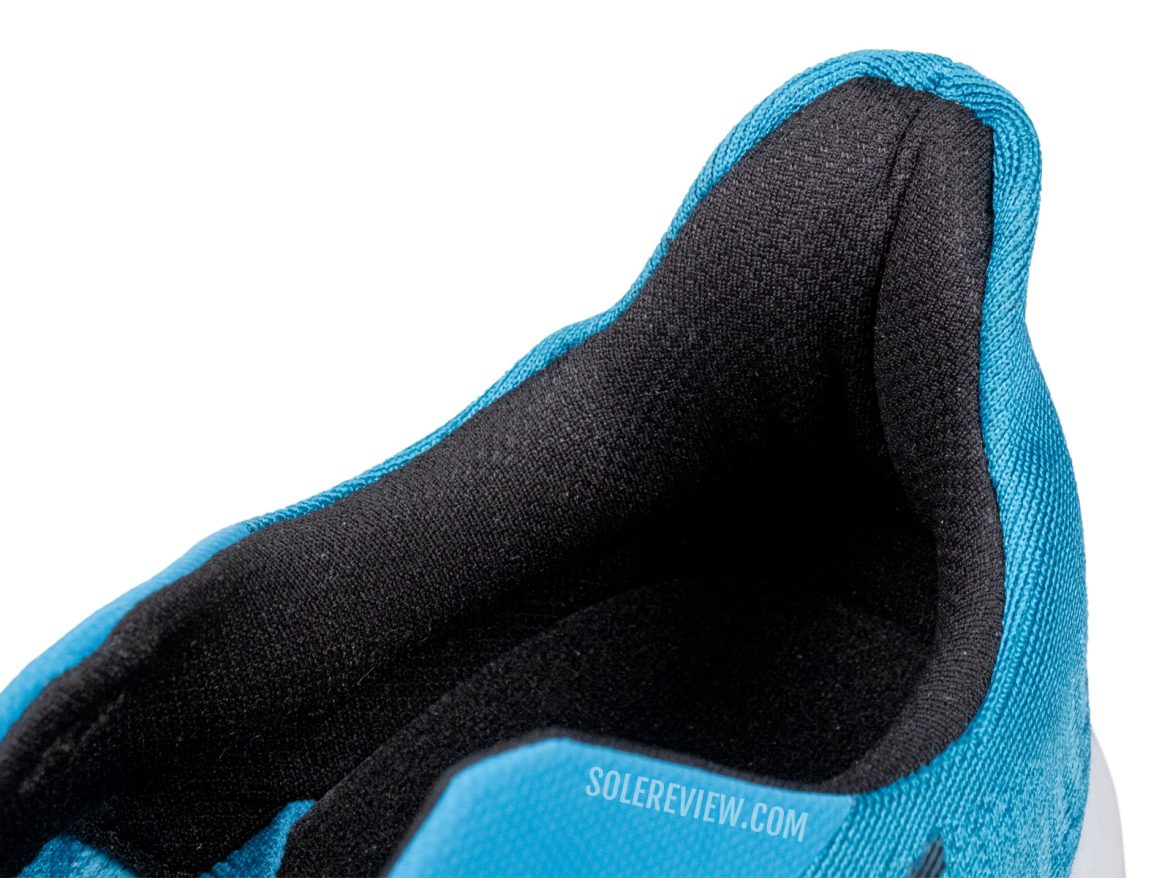 The heel collar of the Brooks Hyperion Max 2.