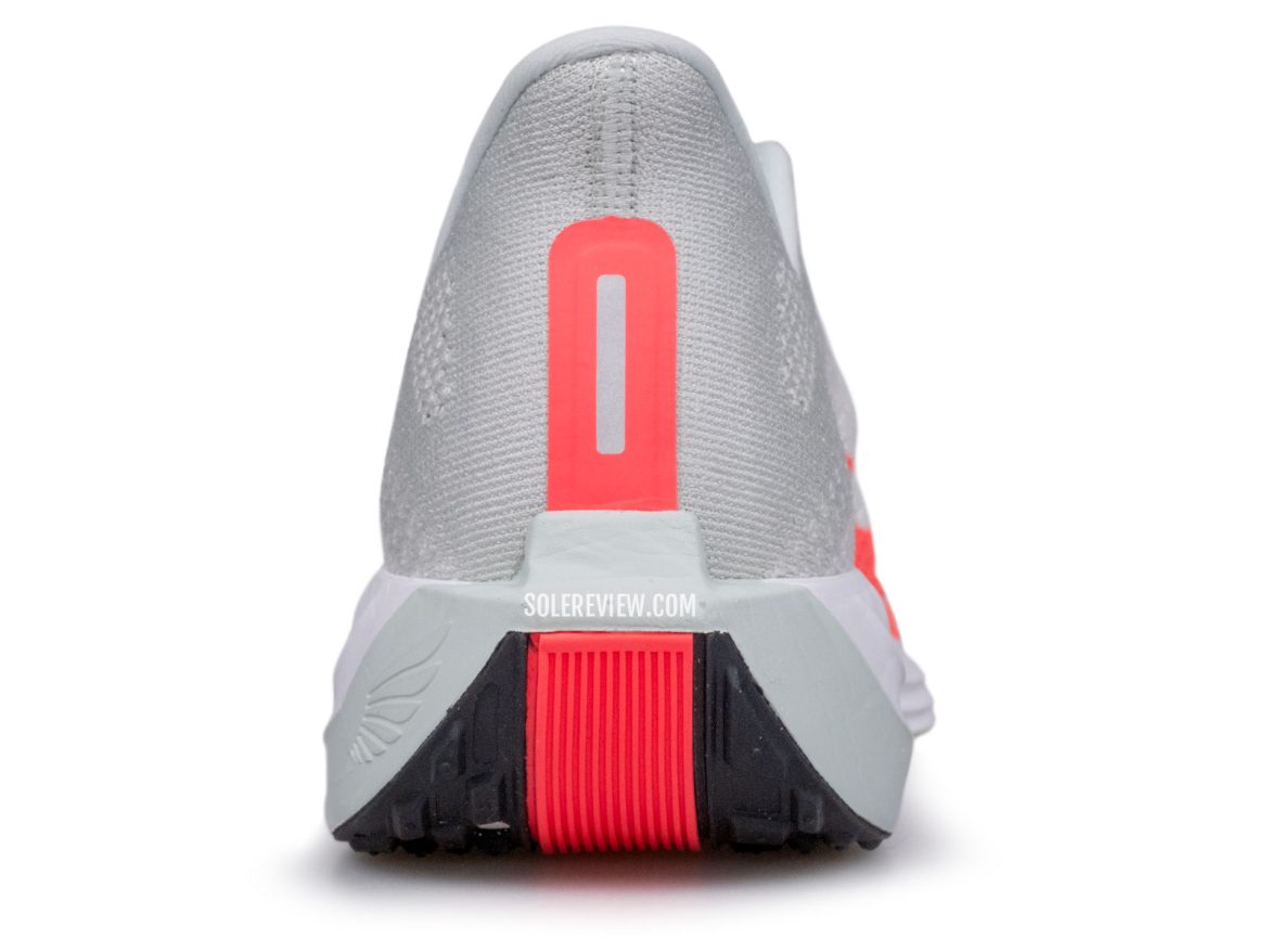 The heel view of the Nike Pegasus Plus.