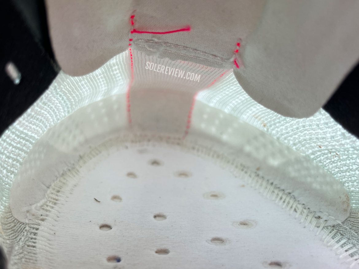 The interior of the Nike Pegasus Plus.