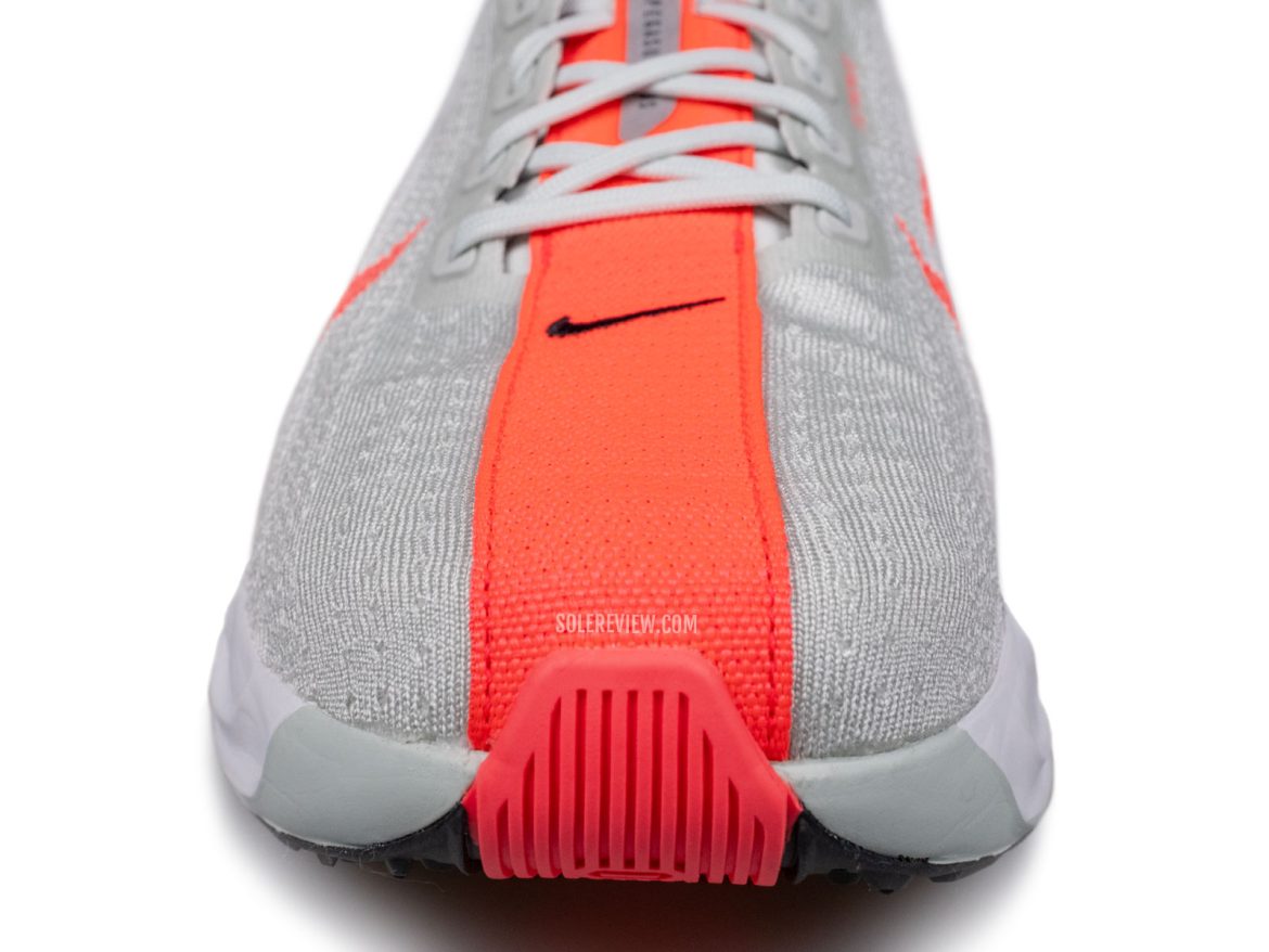 The toe box of the Nike Pegasus Plus.