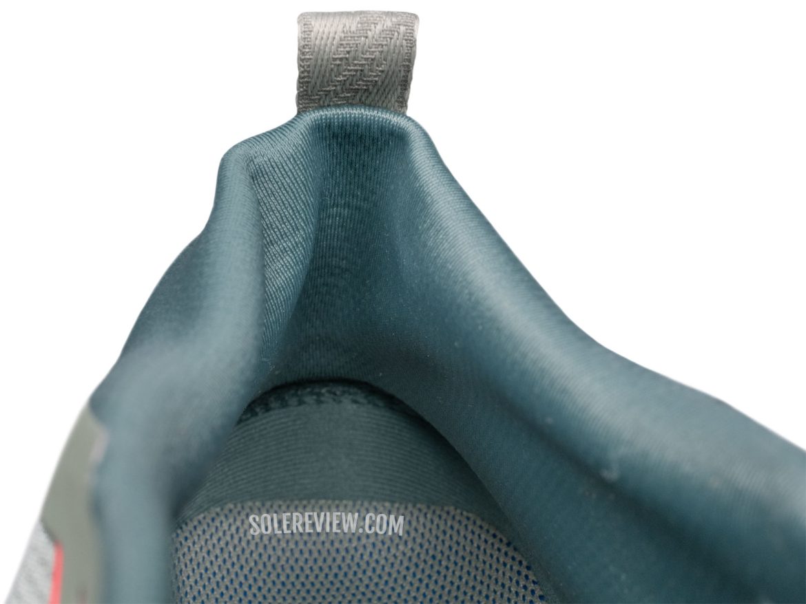 The heel collar of the Nike Pegasus Trail 5 Gore-Tex.