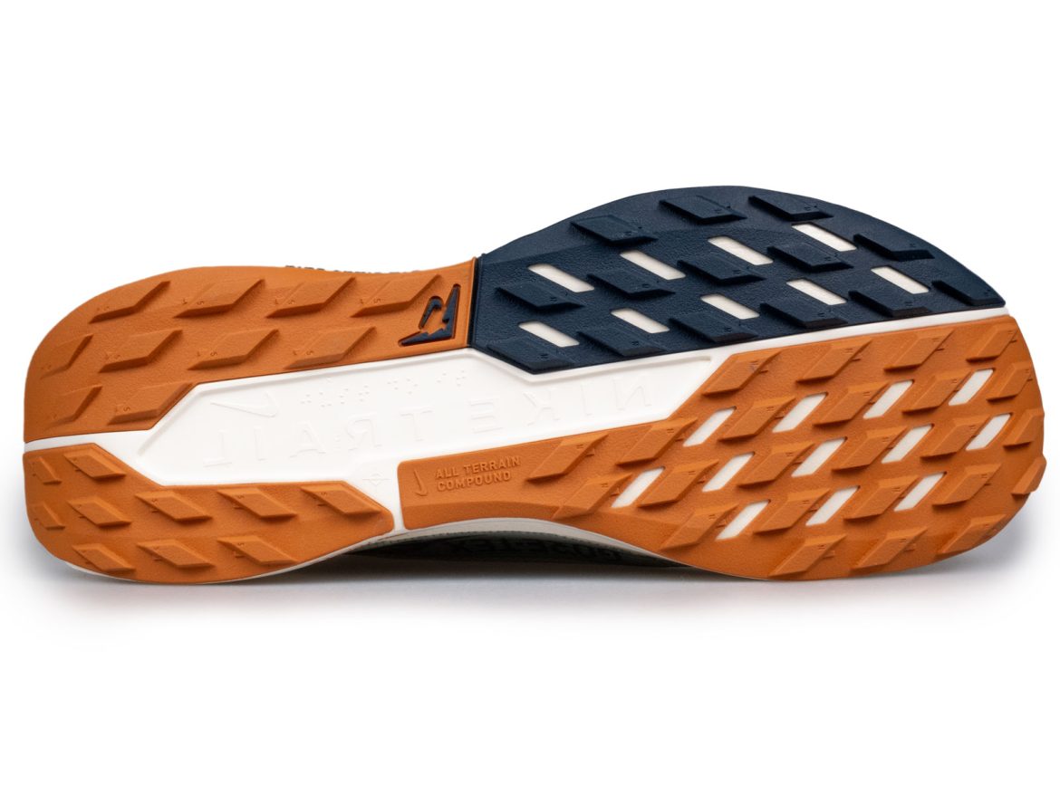 The outsole of the Nike Pegasus Trail 5 Gore-Tex.