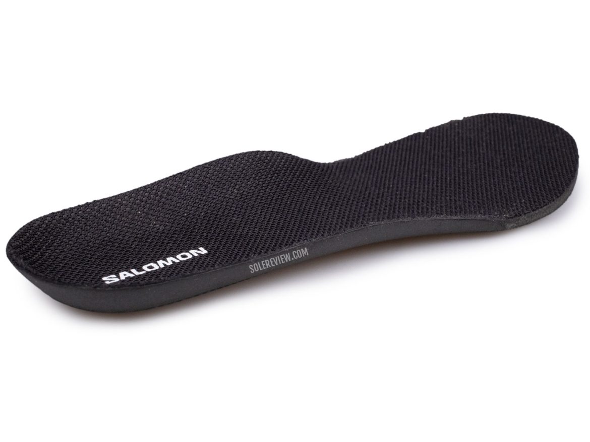 The removable footbed of the Salomon Wintercross Spike.