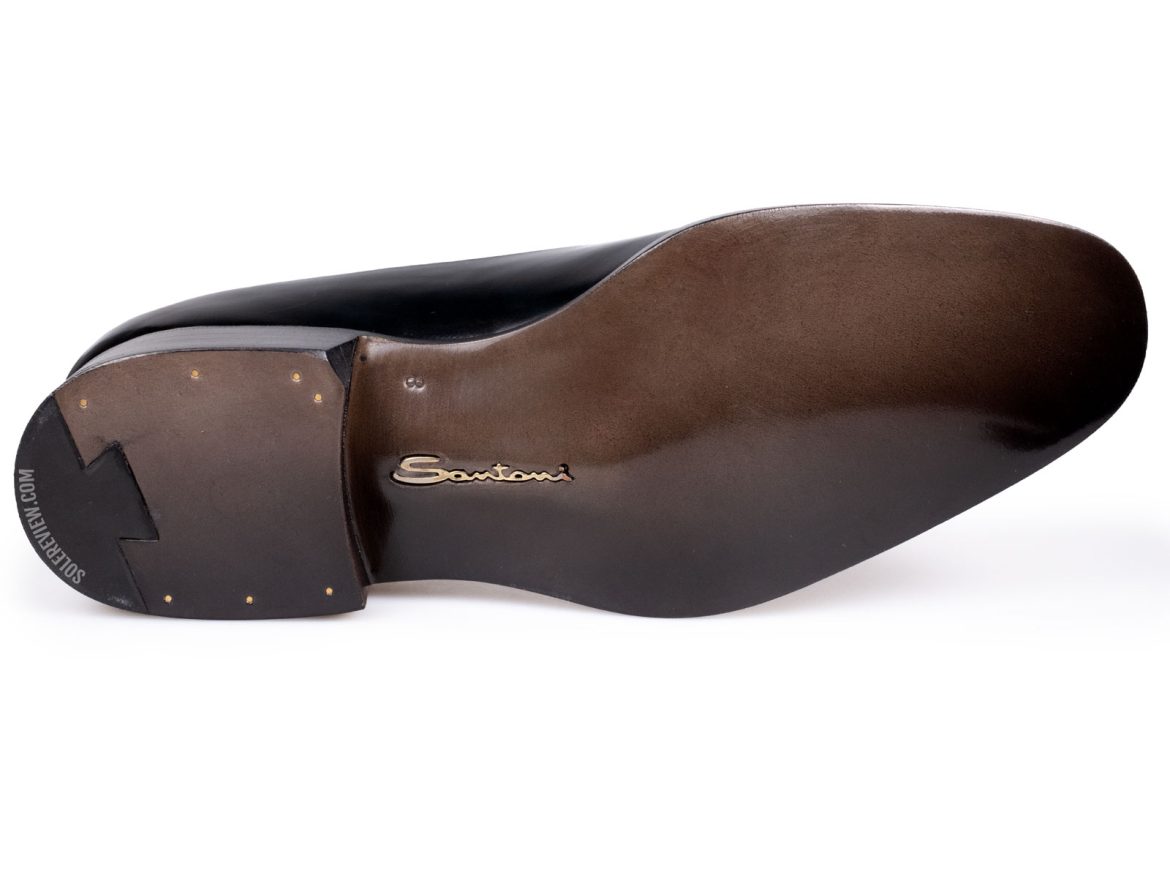 The outsole of the Santoni Limited Edition shoe.