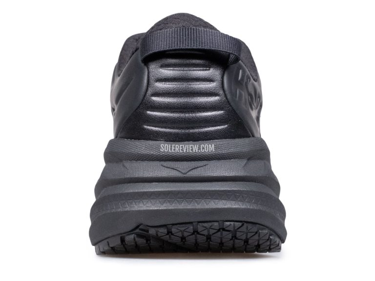 The heel view of the Hoka Bondi SR.