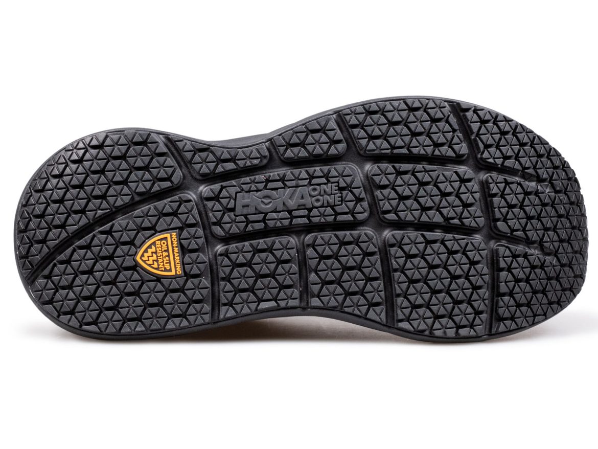 The outsole of the Hoka Bondi SR.