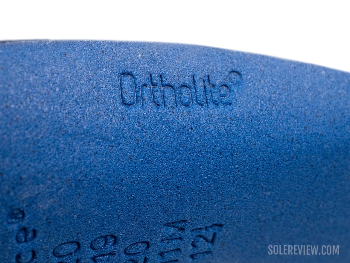 The Ortholite insole of the New Balance 1080V14.