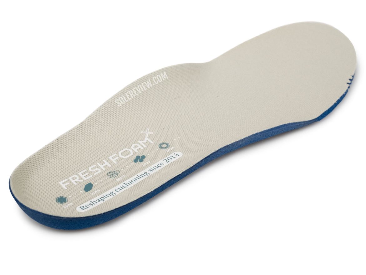 The footbed of the New Balance 1080V14.
