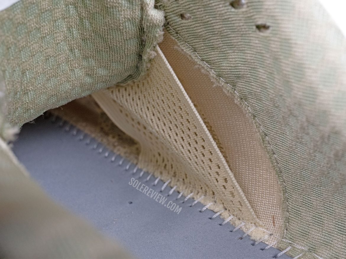 The internal gusset of the New Balance 1080V14.
