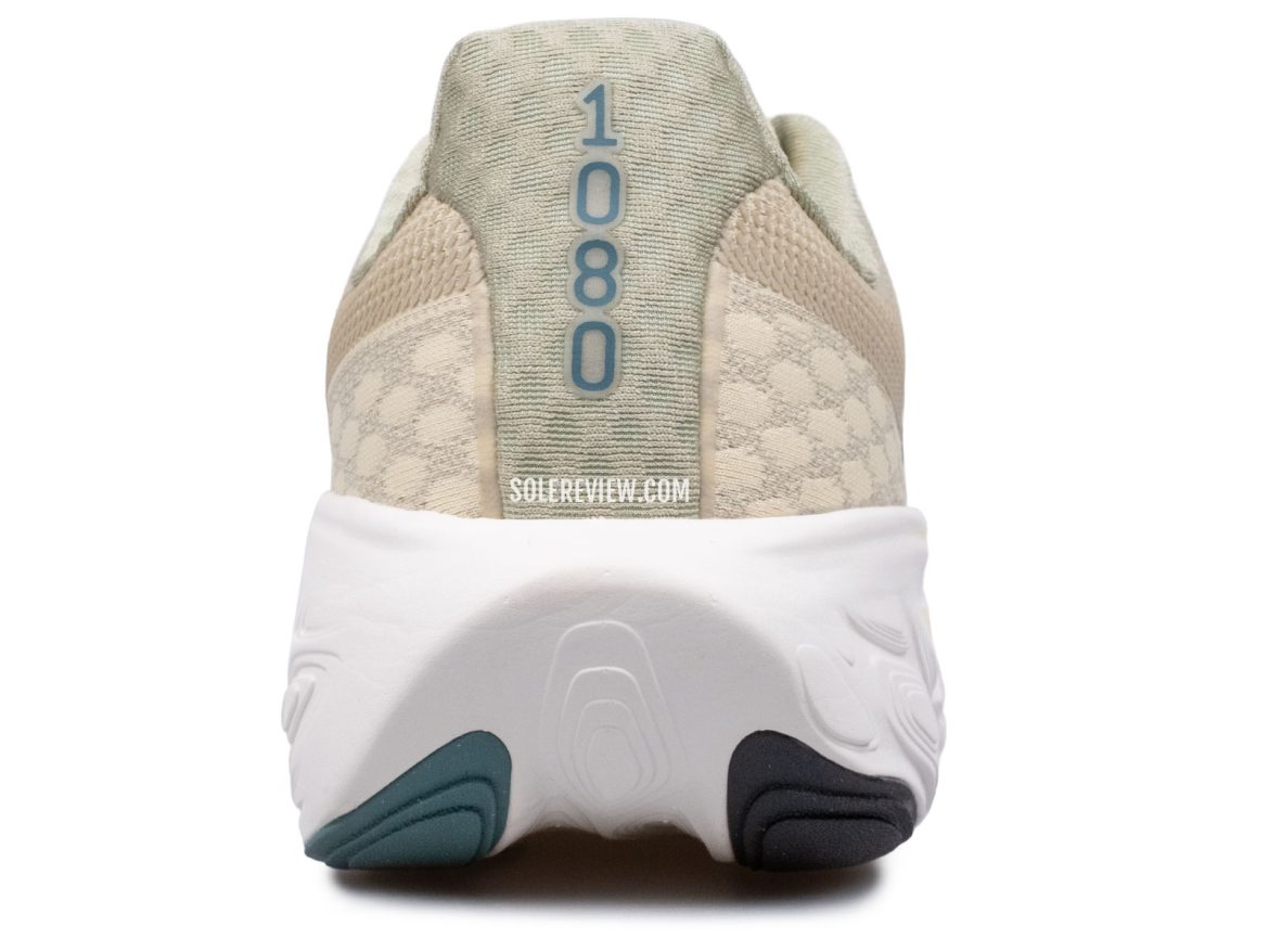The heel view of the New Balance 1080V14.