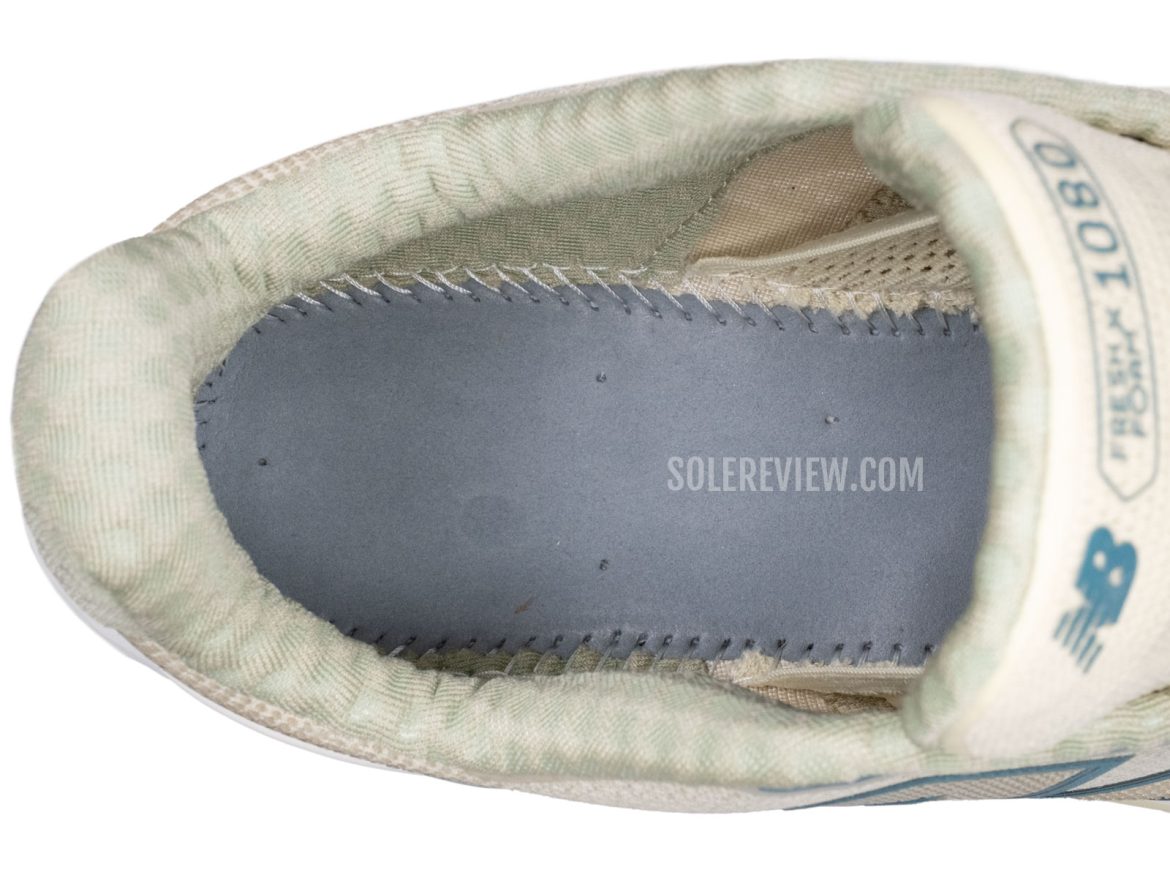 The foam lasting of the New Balance 1080V14.