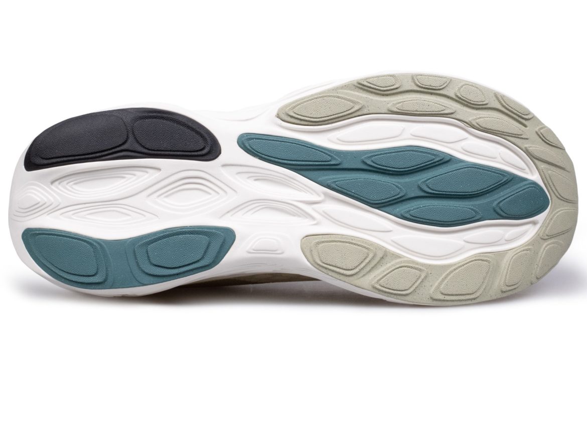 The outsole of the New Balance 1080V14.