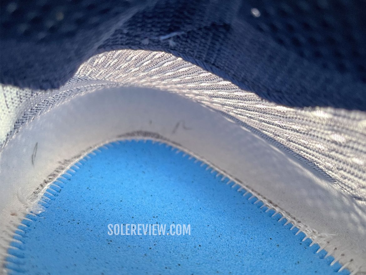 The interiors of the Asics Nimbus 27.