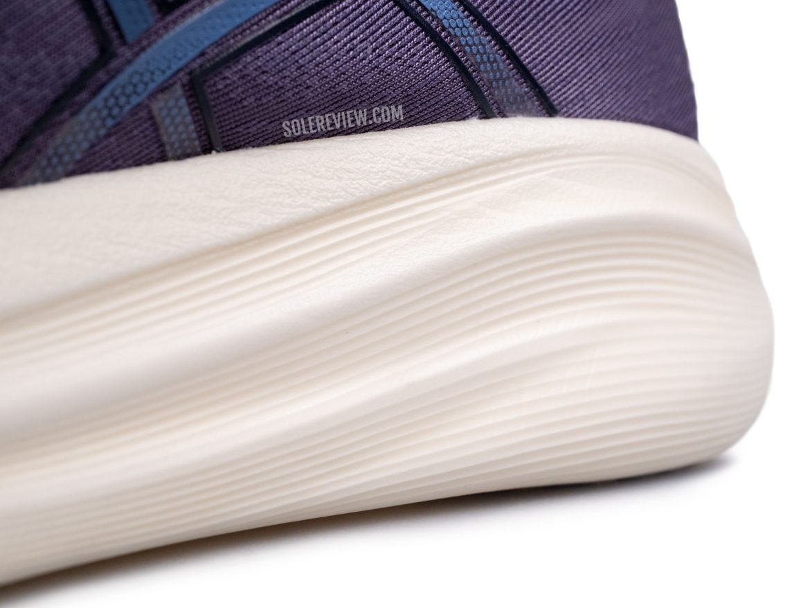 The medial midsole of the Asics Nimbus 27.