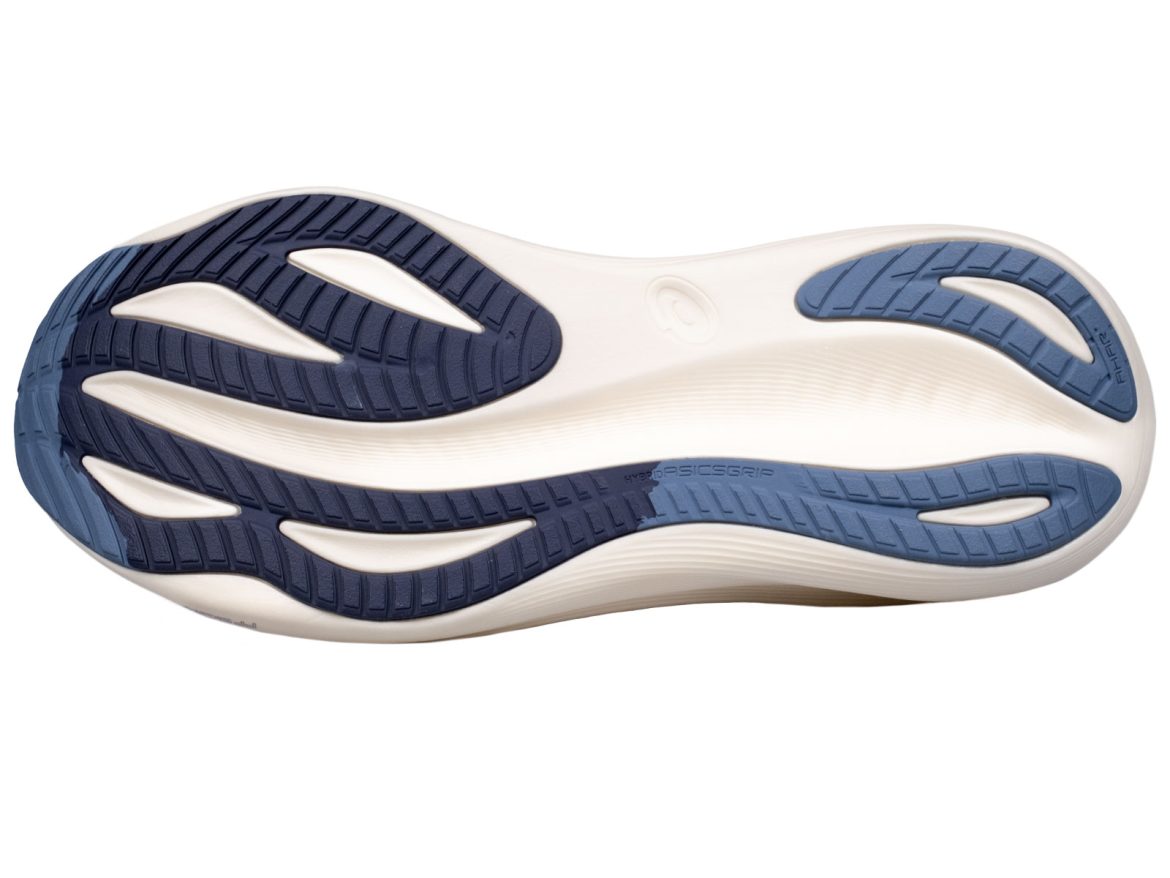The outsole of the Asics Nimbus 27.
