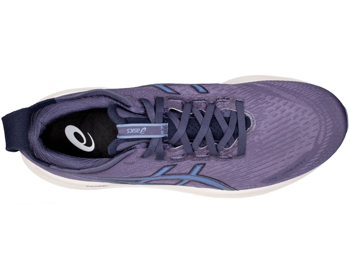 The top view of the Asics Nimbus 27.