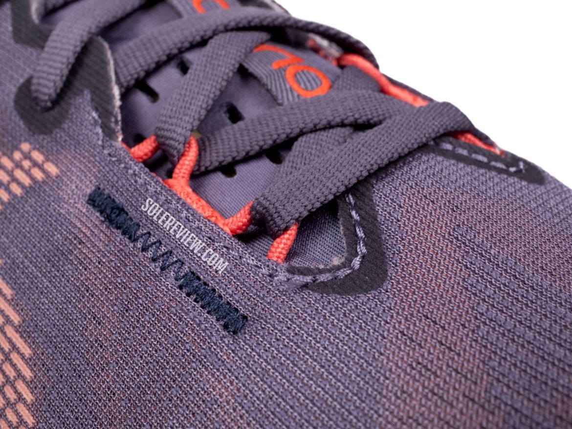 The lace loops of the Asics Novablast 5.